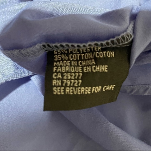 Positano Italy -Cotton Blend - Size XL- 17-17.5 Button down Dress Shirt EUC - Picture 8 of 8